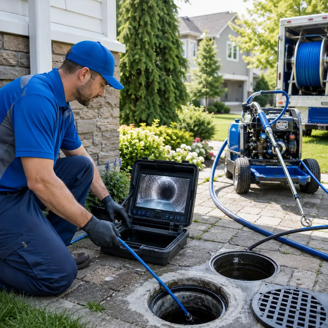 Outdoor drain cleaning professionals serving Bassfield, MS