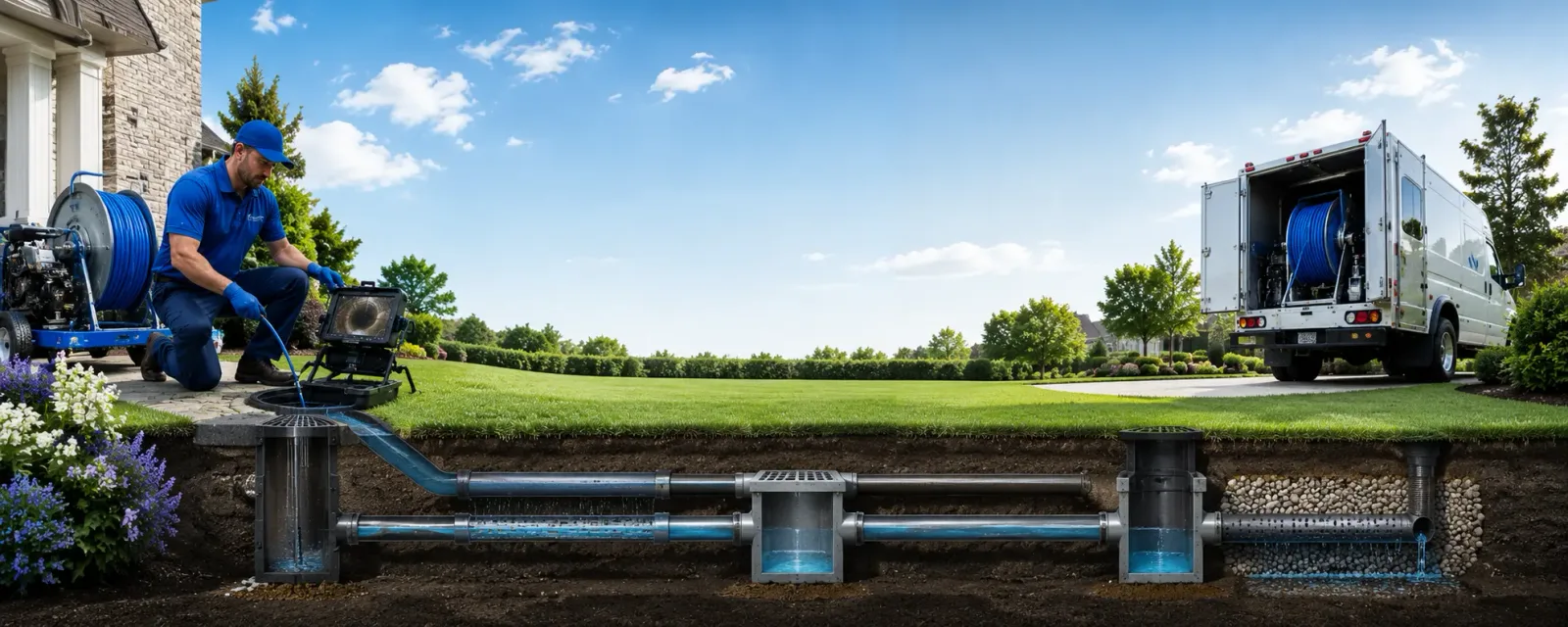 Outdoor drain cleaning information for Bassfield, MS